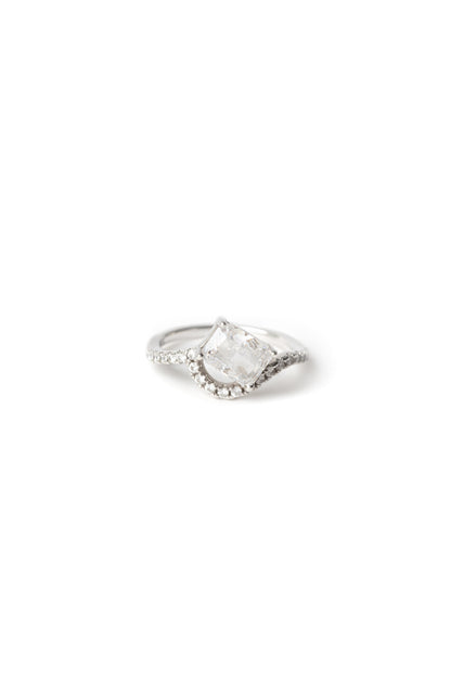 ALLURE RING WHITE GOLD PLATED